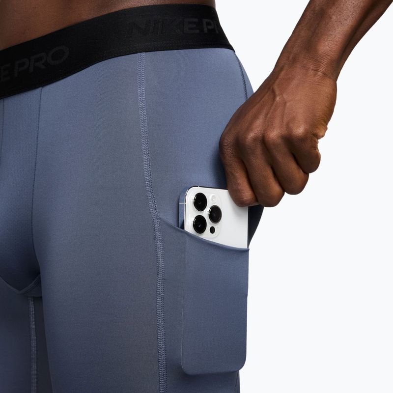 Pánske tréningové legíny Nike Pro Dri-Fit Tight Fitness diffused blue/black 3