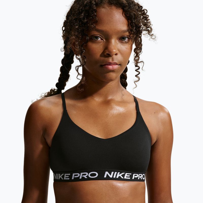Dievčenská podprsenka Nike Pro Indy čierna 4