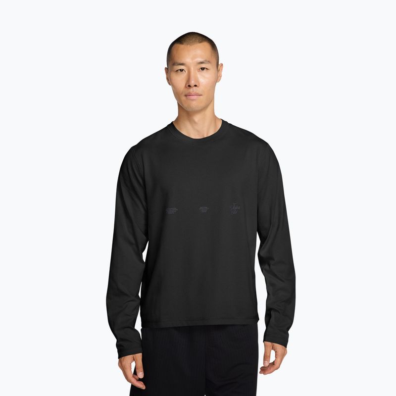 Pánske tričko longsleeve Nike Primary Athletic Club Dri-Fit black/dark smoke grey