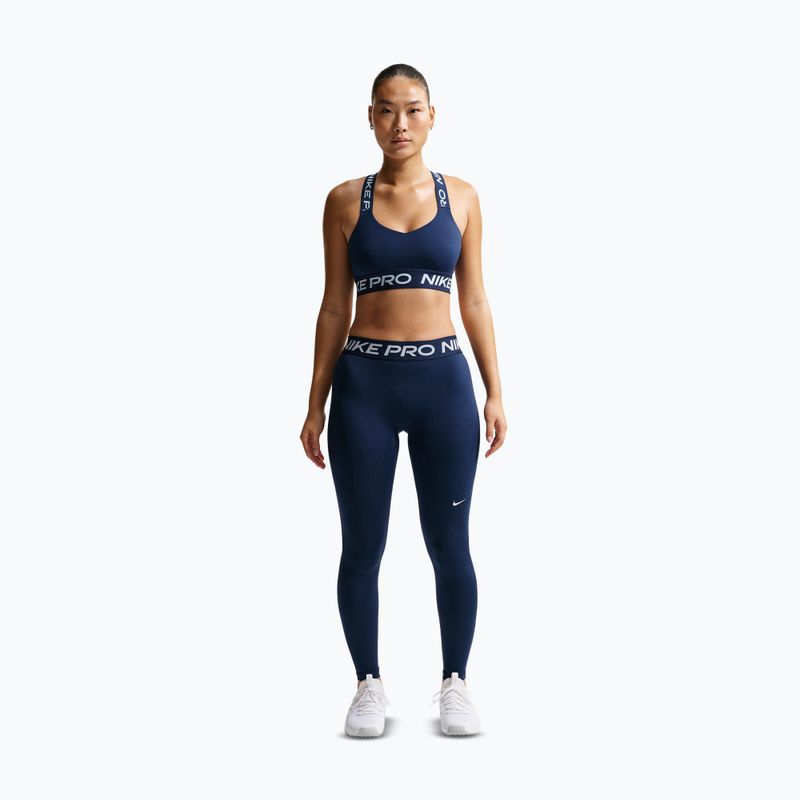 Dámske legíny Nike Pro Mid-Rise Full midnight navy/white 2