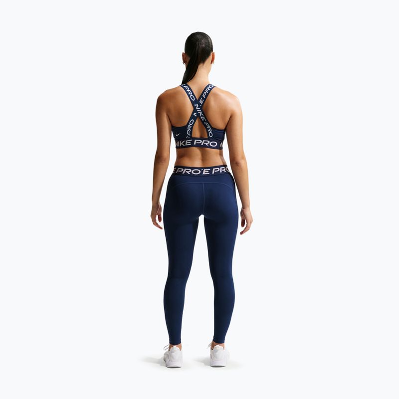 Dámske legíny Nike Pro Mid-Rise Full midnight navy/white 3