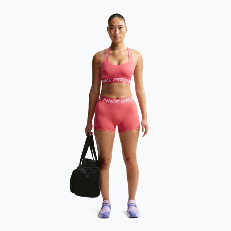 Dámske šortky Nike Pro Mid-Rise Biker 3" sea coral/white 2