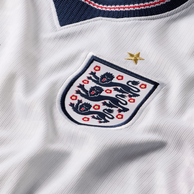 Detský futbalový dres Nike England 2026 Stadium Home white/speed red/obsidian/obsidian 3