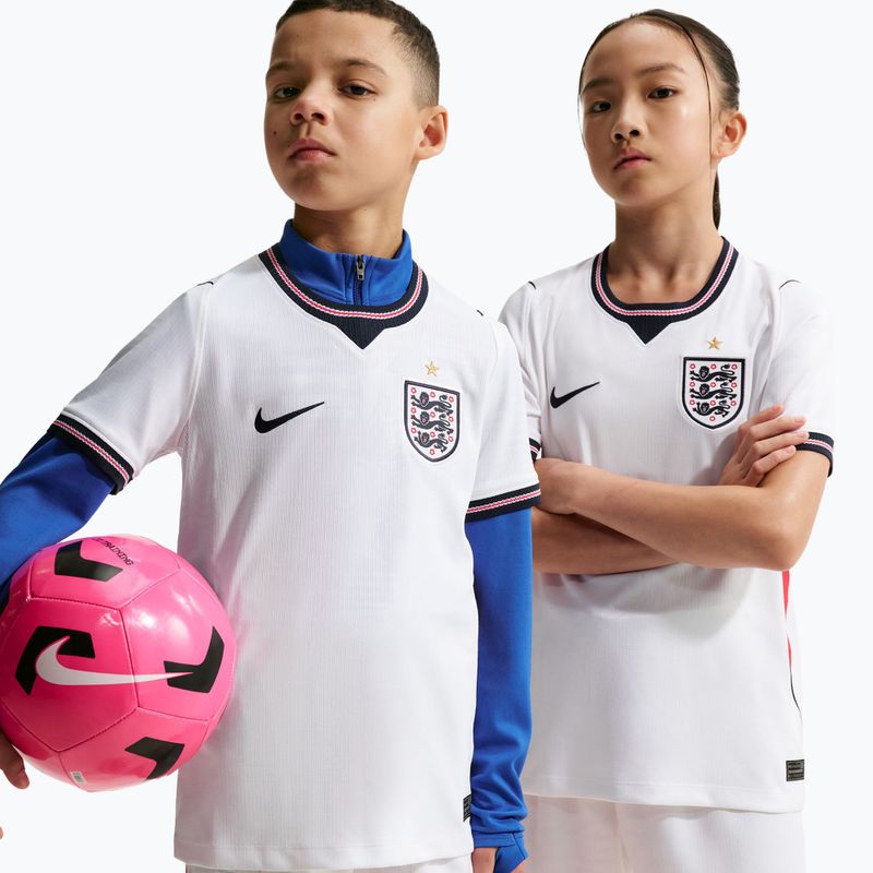 Detský futbalový dres Nike England 2026 Stadium Home white/speed red/obsidian/obsidian 4