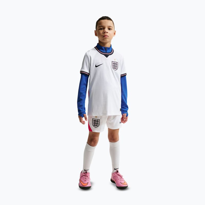 Detský futbalový dres Nike England 2026 Stadium Home white/speed red/obsidian/obsidian 6