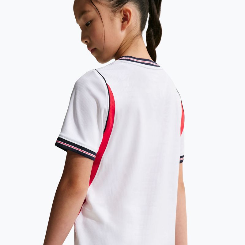 Detský futbalový dres Nike England 2026 Stadium Home white/speed red/obsidian/obsidian 9