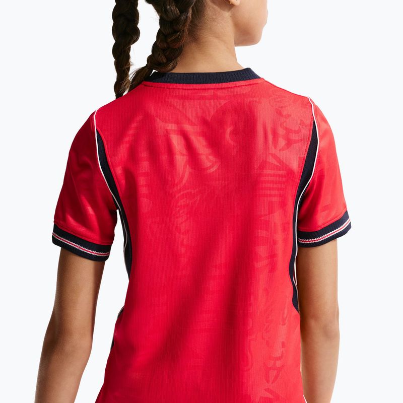 Detský futbalový dres Nike England 2026 Stadium Away speed red/obsidian/white/obsidian 9
