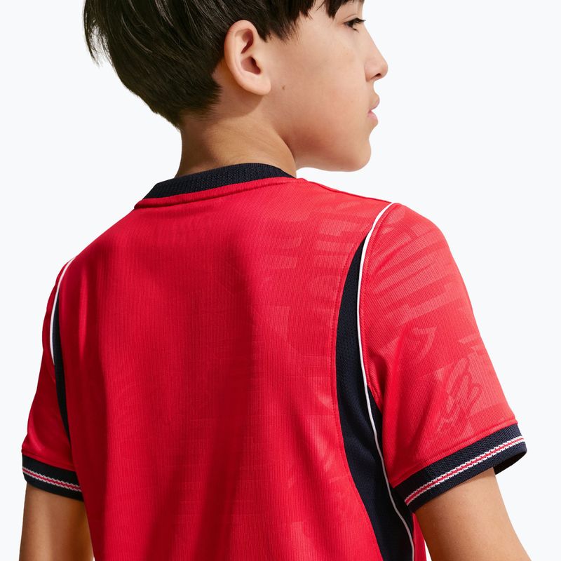 Detský futbalový dres Nike England 2026 Stadium Away speed red/obsidian/white/obsidian 10