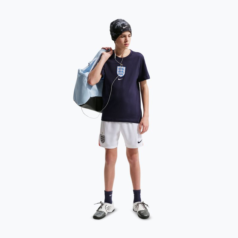 Detské futbalové šortky Nike England 2026 Stadium Home white/speed red/obsidian/obsidian 2