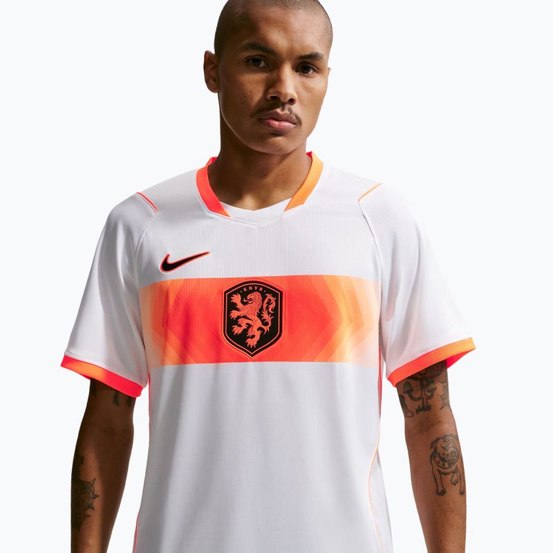 Pánsky futbalový dres Nike Netherlands 2026 Stadium Away white/hyper crimson/black 4