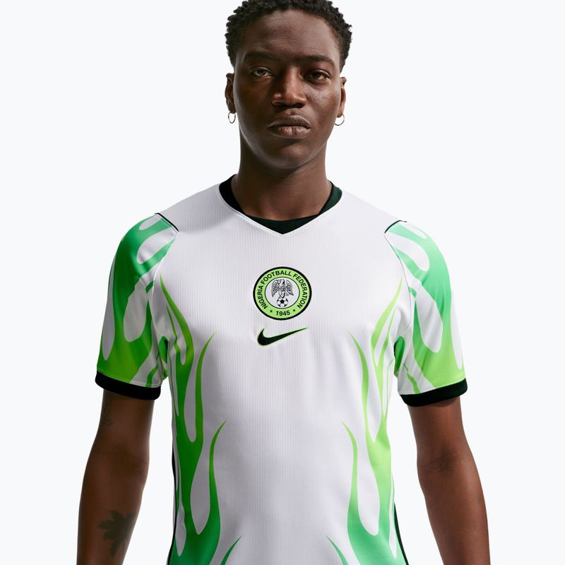 Pánsky futbalový dres Nike Nigeria 2026 Stadium Away white/green glow/black 4