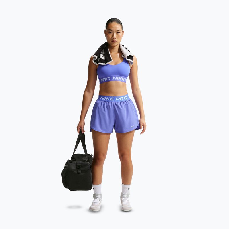 Dámske tréningové šortky Nike Pro Dri-Fit Mid-Rise Brief-Lined 3" sapphire/white 2