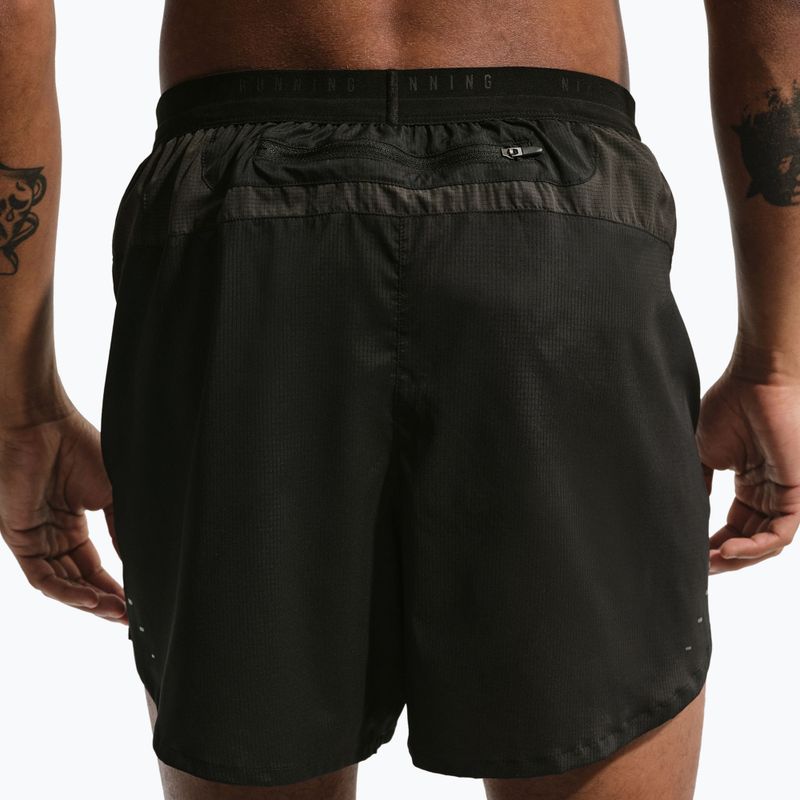 Pánske bežecké šortky Nike Stride Dri-Fit Brief-Lined 5" off noir/black/black 4