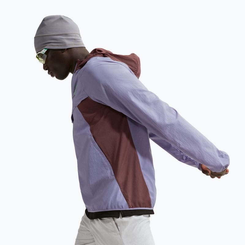 Pánska bežecká bunda Nike Fly Nike Stride iron purple/tattoo 5