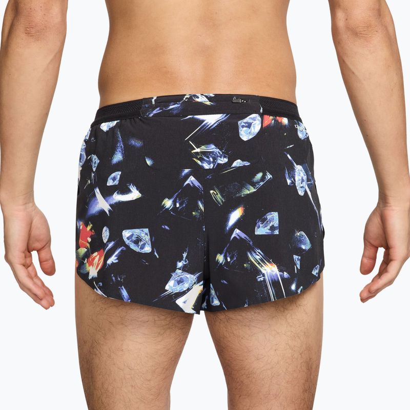 Pánske bežecké šortky Nike AeroSwift Dri-Fit ADV Brief Lined 2" black/laser orange 2