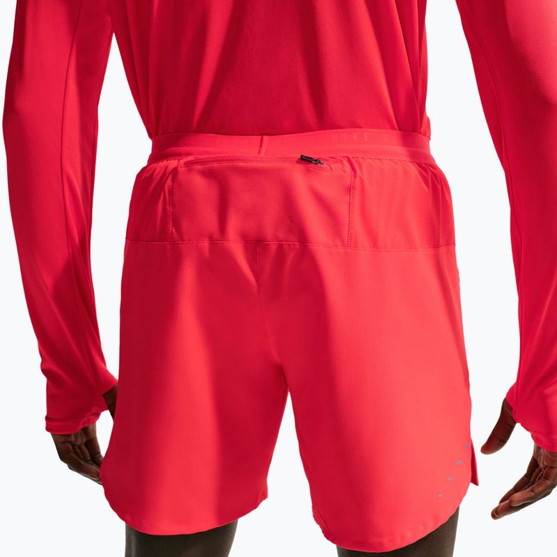 Pánske bežecké šortky Nike Stride Dri-Fit Brief-Lined 7" light crimson 4