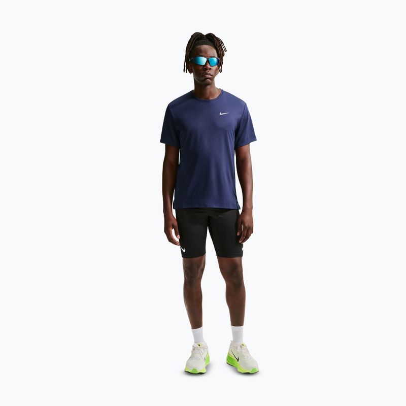 Pánske bežecké tričko Nike Miler Dri-Fit UV midnight navy 2