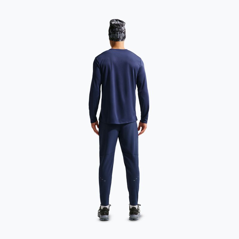 Pánske bežecké tričko s dlhým rukávom Nike Miler Dri-Fit UV midnight navy 4