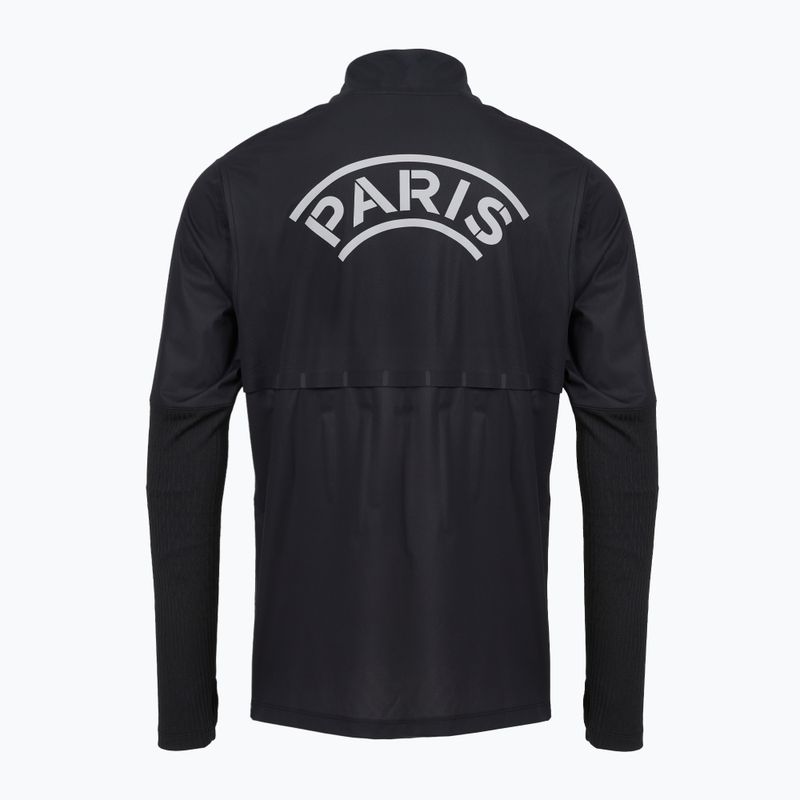 Pánske futbalové tričko longsleeve Nike Paris Saint-Germain Strike Elite SE Aerogami Shell Top black/black/atmosphere grey 10