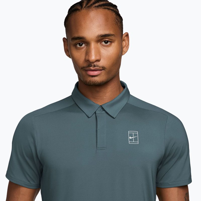 Pánske tenisové tričko Nike Court Dri-Fit Advantage mineral slate/white 3
