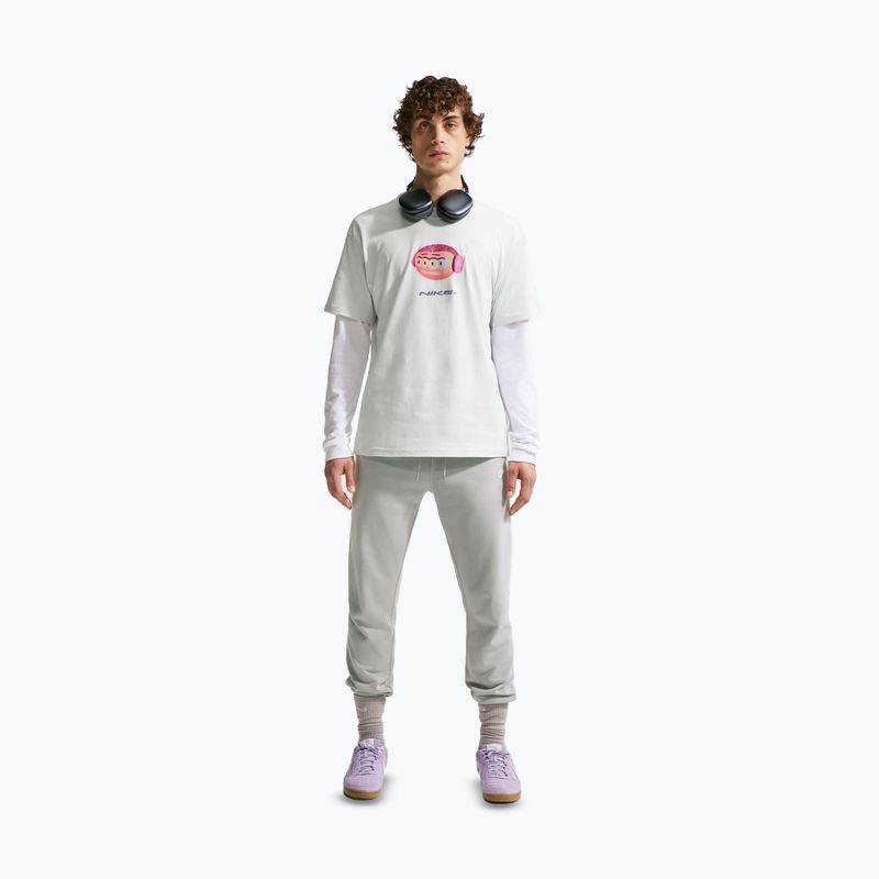Pánske nohavice Nike Club French Terry Joggers light smoke grey/light smoke grey/white 2