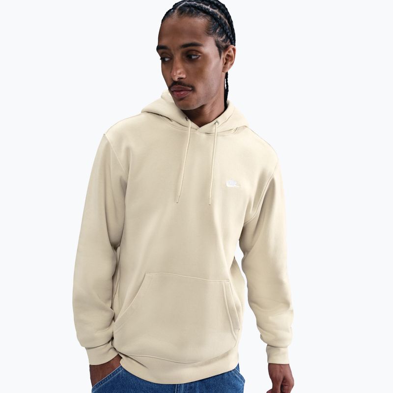 Pánska mikina Nike Club Pullover Hoodie light khaki/light khaki/white