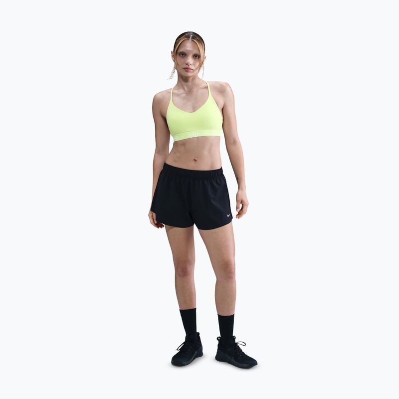Dámska športová podprsenka Nike Dri-Fit Indy Light Support light lemon twist/white pearl 3