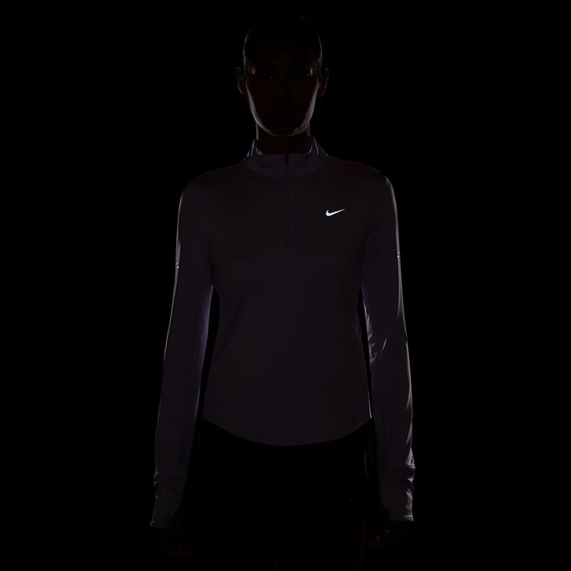 Dámske bežecké tričko s dlhým rukávom Nike Swift Dri-Fit UV 1/4-Zip violet mist 4
