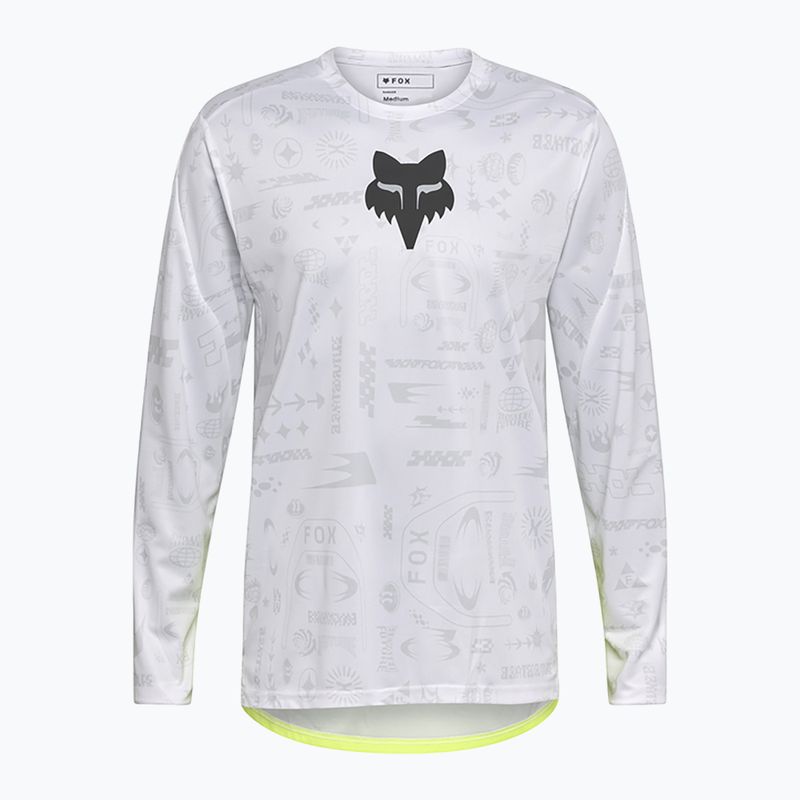Pánsky cyklistický dres longsleeve Fox Racing Ranger Lunar SE white 3
