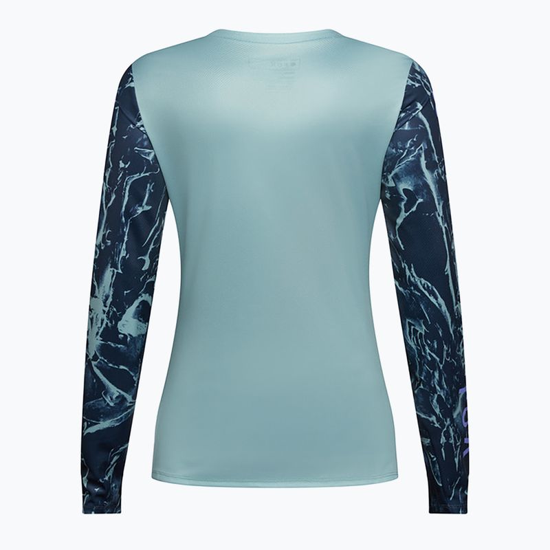 Dámsky cyklistický dres longsleeve Fox Racing Ranger Image Print arctic blue 6