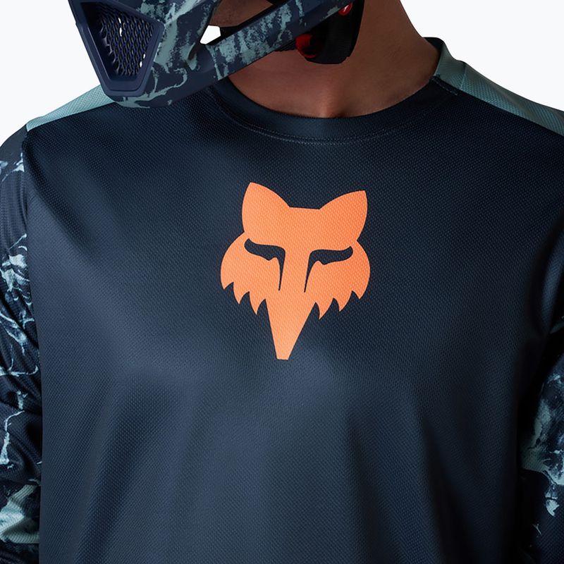 Detský cyklistický dres longsleeve Fox Racing Ranger Image Print Jr arctic blue 3