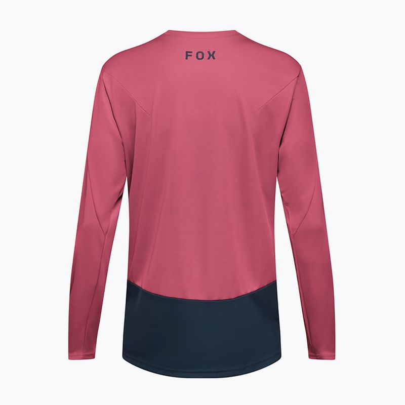 Pánske cyklistické tričko longsleeve Fox Racing Ranger Fox Head berry 2