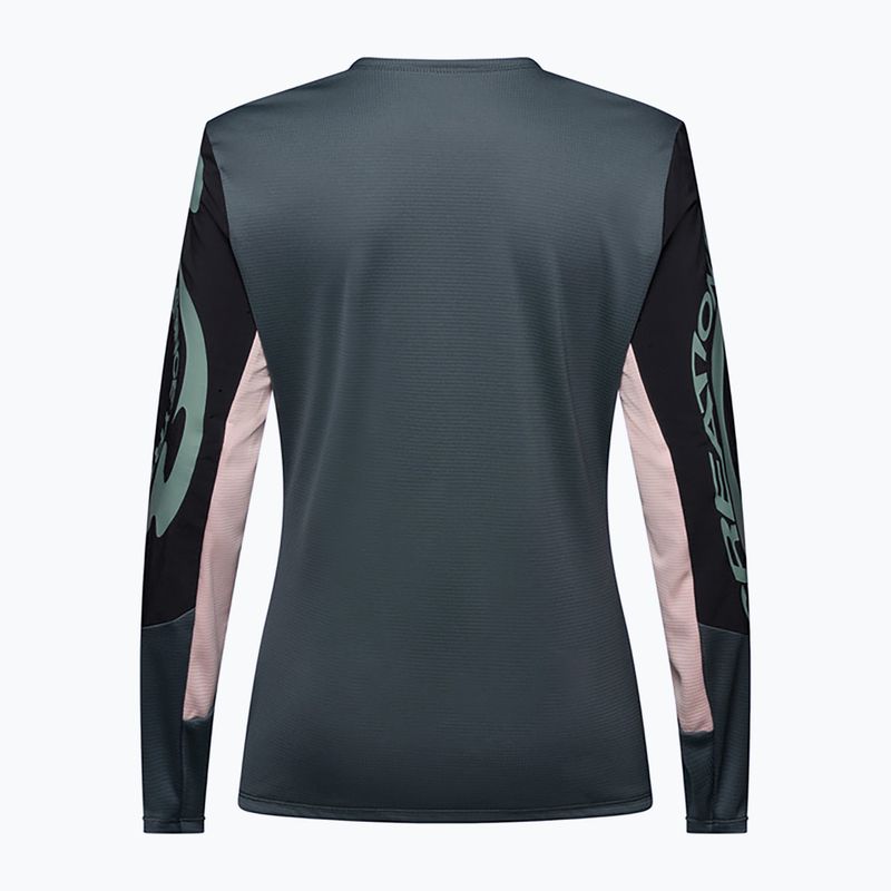 Dámsky cyklistický dres longsleeve Fox Racing Defend Creation LS deep cobalt 2