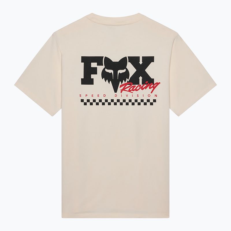Pánske tričko Fox Racing Checker 195 Original off white 2