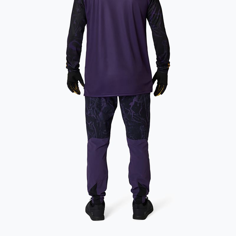 Pánske cyklistické tričko longsleeve Fox Racing Ranger Image Print plum 2