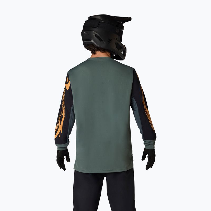 Pánske cyklistické tričko longsleeve Fox Racing Defend Creation sage 2