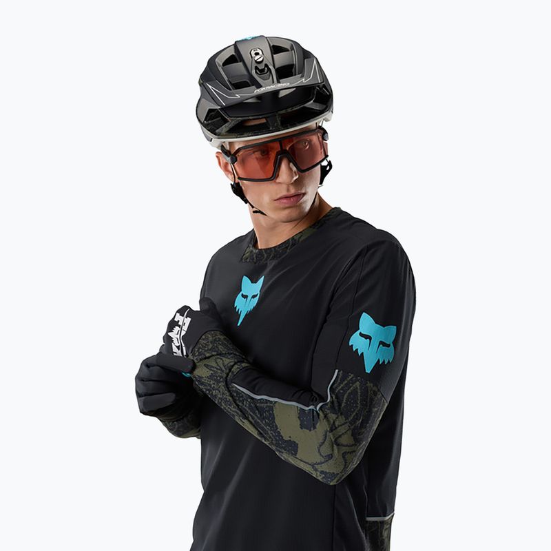 Pánsky cyklistický dres longsleeve Fox Racing Defend Thermal Lunar black 4