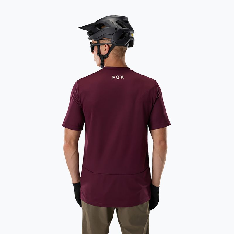Pánsky cyklistický dres Fox Racing Ranger Fox Head SS dark maroon 2