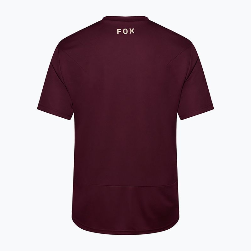 Pánsky cyklistický dres Fox Racing Ranger Fox Head SS dark maroon 6
