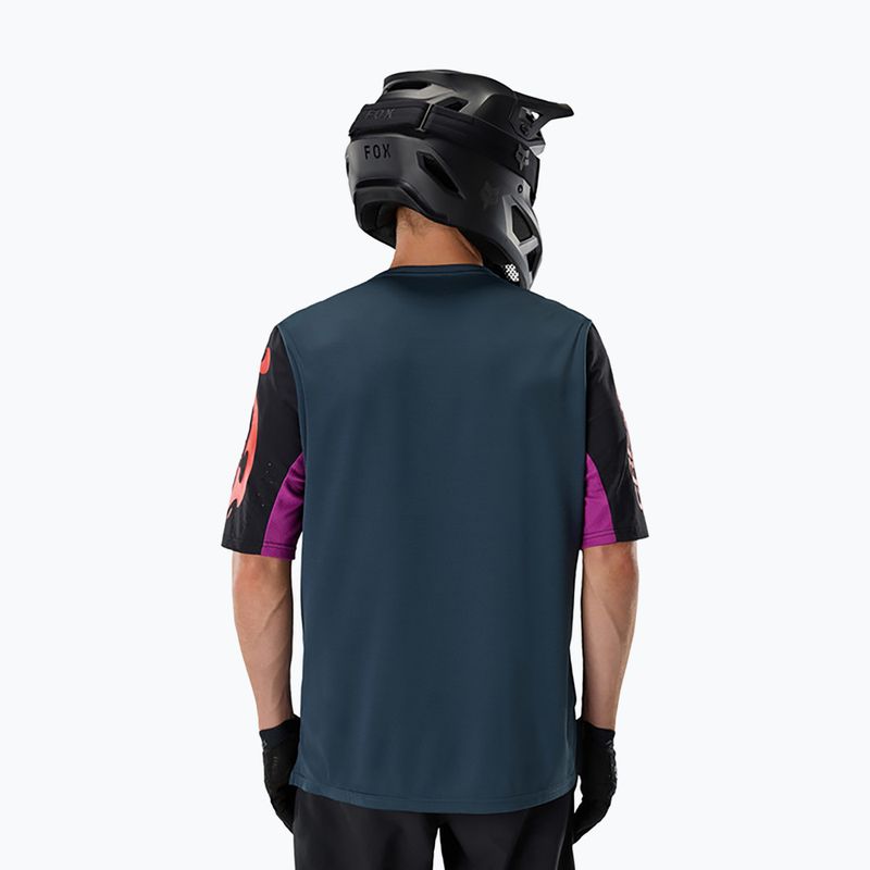 Pánsky cyklistický dres Fox Racing Defend Creation galaxy blue 2