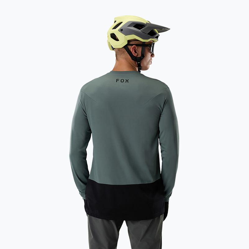 Pánsky cyklistický dres longsleeve Fox Racing Ranger Fox Head LS sage 2