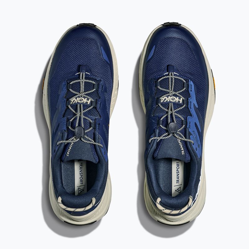 Pánske turistické topánky HOKA Transport GTX midnight blue/truffle salt 8
