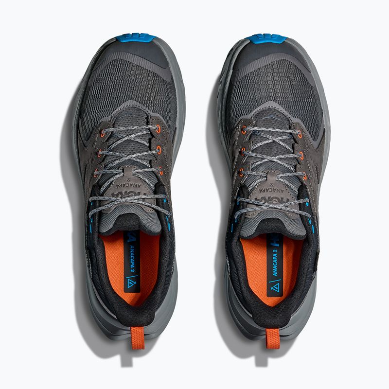 Pánske turistické topánky HOKA Anacapa 2 Low GTX satellite grey/sea ice 8