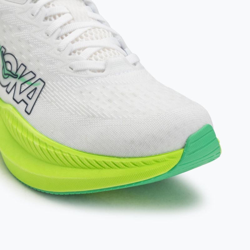 Pánske bežecké topánky HOKA Mach 6 white/neon lime 7