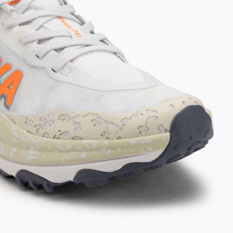 Pánske bežecké topánky HOKA Speedgoat 6 white/neon tangerine 7
