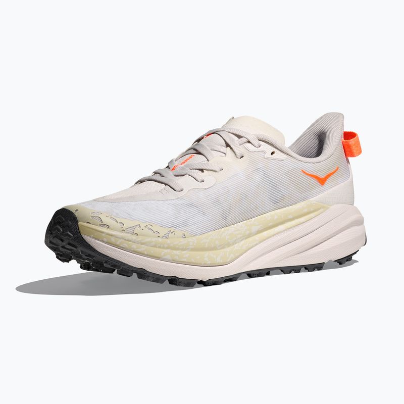 Pánske bežecké topánky HOKA Speedgoat 6 white/neon tangerine 4