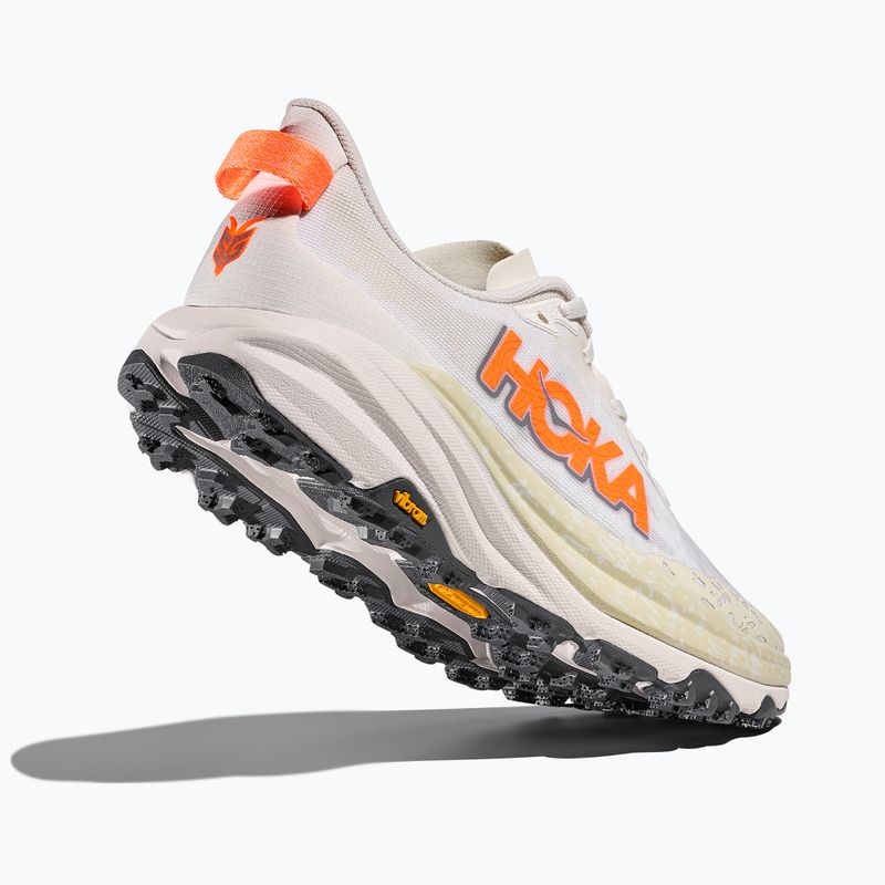 Pánske bežecké topánky HOKA Speedgoat 6 white/neon tangerine 5