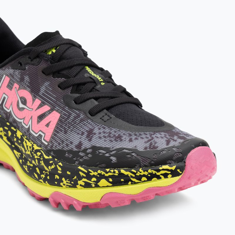 Dámske bežecké topánky HOKA Speedgoat 6 black/neon rose 7