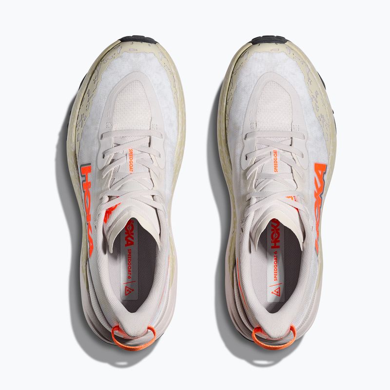 Pánske bežecké topánky HOKA Speedgoat 6 Wide white/neon tangerine 8