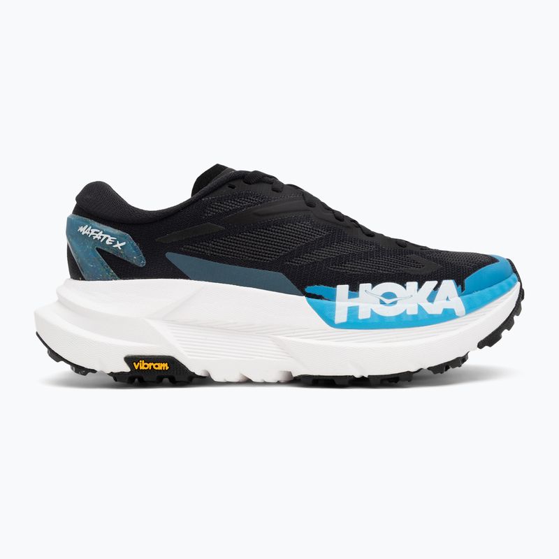 Pánske bežecké topánky Hoka Mafate X black/skyward blue 2